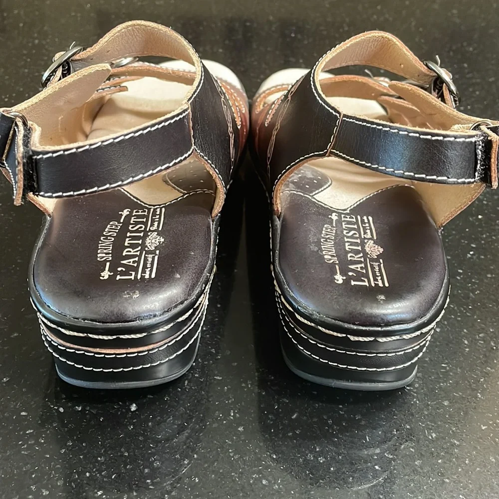 L’Artiste Burbandale Spring Step Sandals Size 39  8 1/2 - Picture 8 of 14